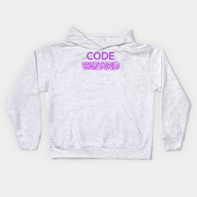 Code wizard Kids Hoodie by findingNull